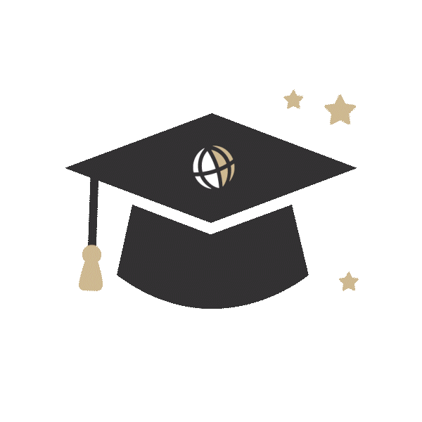 Grad Cap Mortar Board Sticker by PurdueGlobal