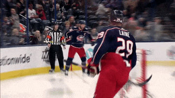 Boone Jenner Celebration GIF by Columbus Blue Jackets