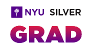 Grad Sticker by NYU Silver