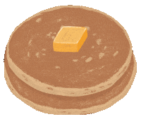 Pancake Day Breakfast Sticker