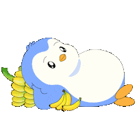 Feel Good Eating Sticker by Pudgy Penguins