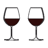 Wining Red Wine Sticker