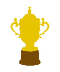 rugby world cup trophy Sticker by World Rugby