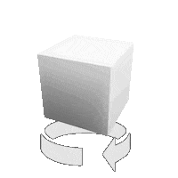 gamesntheory 3d cube 3d photo 3dcube Sticker