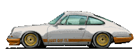 Driving Sports Car Sticker