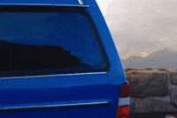 CrashlandCramer rainbow rainbows volvo rainbow car GIF