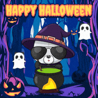 Halloween Ghost GIF by PandaPals