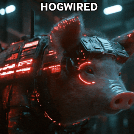 Pig Cyberpunk GIF by Preneura