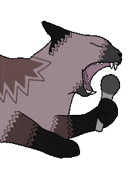 Mad Cat Sticker by Jasi