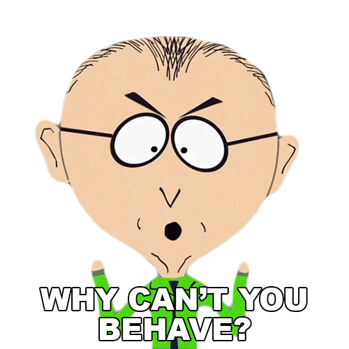 Behave Mr Mackey Sticker by South Park