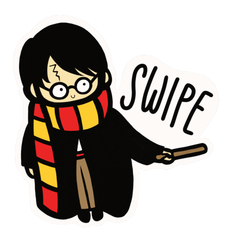Swipe Up Harry Potter Sticker