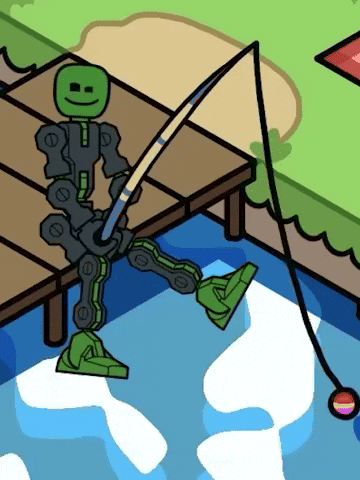 Relaxed Fishing by the Dock