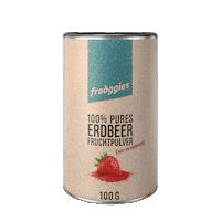 erdbeere fruchtpulver Sticker by frooggies