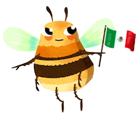 Mexico Bee Sticker