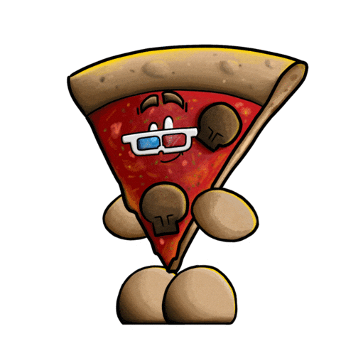Iti63 giphyupload wow 3d pizza Sticker
