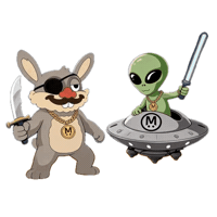 Happy Area 51 Sticker