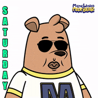 Saturday Weekend Vibes GIF by Meme World of Max Bear