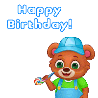 Happy Birthday Sticker by Lucas and Friends by RV AppStudios