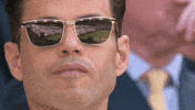 Rami Malek Sport GIF by Wimbledon