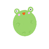 softxk flowers bear spring frog Sticker