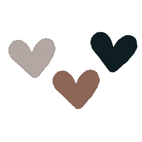 Three Hearts Sticker