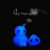 p0tirose kawaii blue stars aesthetic GIF