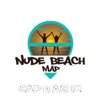 Capdagde Sticker by nudebeachmap
