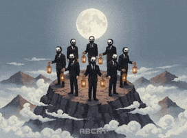 Full Moon Stars GIF by ABCNT