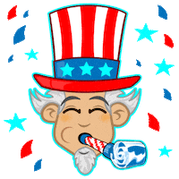 4Th Of July Fun Sticker by Pixel Parade App