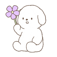 Dog 花 Sticker
