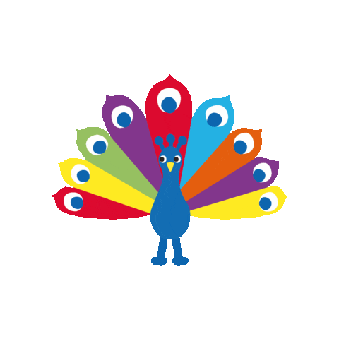 Peacock Sticker by Toby tiger