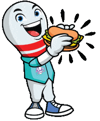 Bowling Ball Eating Sticker by Rab's