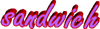 food text wordart sandwich Sticker