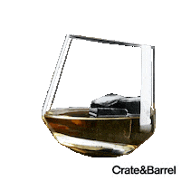 Glass Rocks Sticker by Crate and Barrel