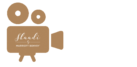 Lights Camera Action Wedding Sticker by Shaadi by Marriott Bonvoy