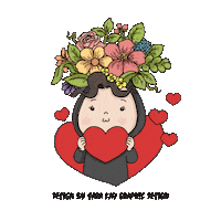 Eid Al-Fitr Heart Sticker by Sara Kay Graphic Designs