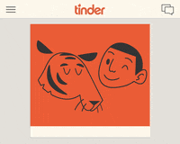 tinder swiping GIF by Christina Lu