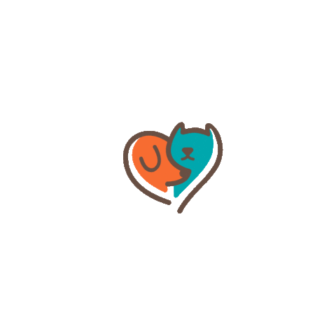 Amusi giphyupload love heart animals Sticker