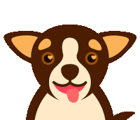 Happy Dog Sticker by Jackie Lay