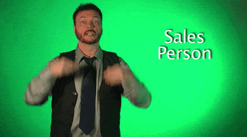 sign language sales person GIF by Sign with Robert