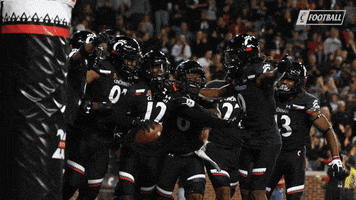 Celebrate College Football GIF by Cincinnati Bearcats