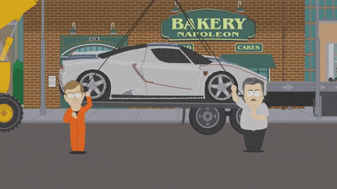 raising sports car GIF by South Park 