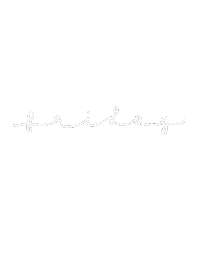 Friday Lettering Sticker by Squish & Sprout