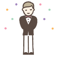 Man Wedding Sticker by Polka Dot Bride