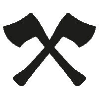 westwood_bushcraft axe westwood bushcraft axt Sticker