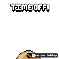 Jumping Time Off Sticker by HotDogs