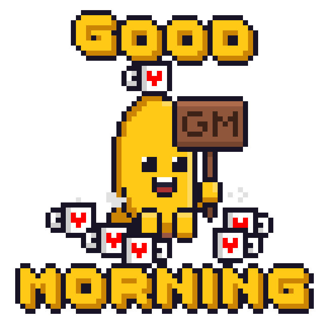 Coffee Morning Sticker by Potatoz by 9GAG
