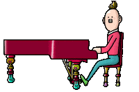 Piano Singing Sticker by yu-san