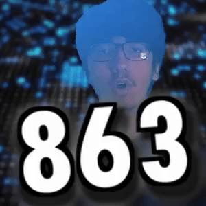 863