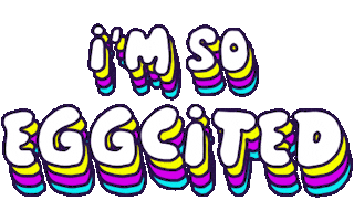 Excited Easter Sticker